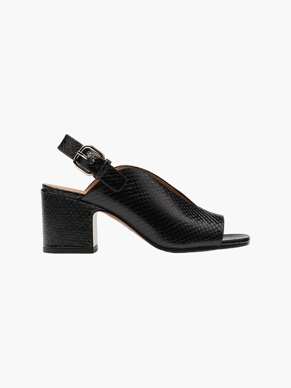 Baghera Sandals | Smooth Leather Black