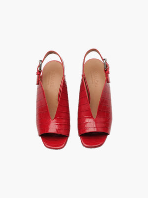 Baghera Sandals | Smooth Leather Red Baghera Sandals | Smooth Leather Red