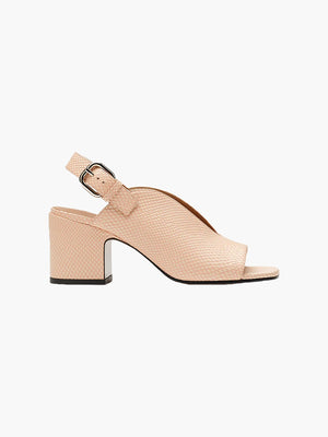 Baghera Sandals | Embossed Leather Rose Baghera Sandals | Embossed Leather Rose