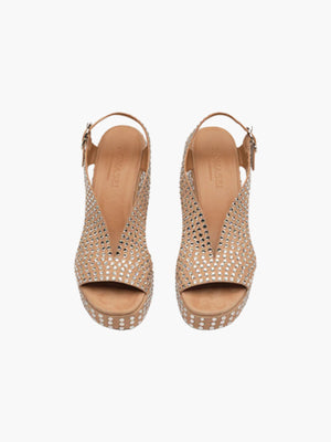 Taxi Sandals | Nude Crystal Taxi Sandals | Nude Crystal