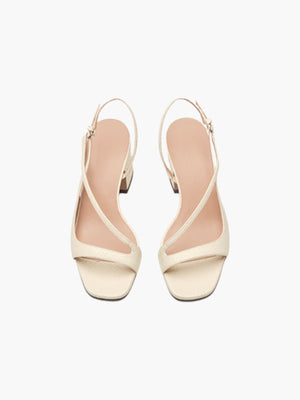 Venus Sandals | White Embossed Venus Sandals | White Embossed