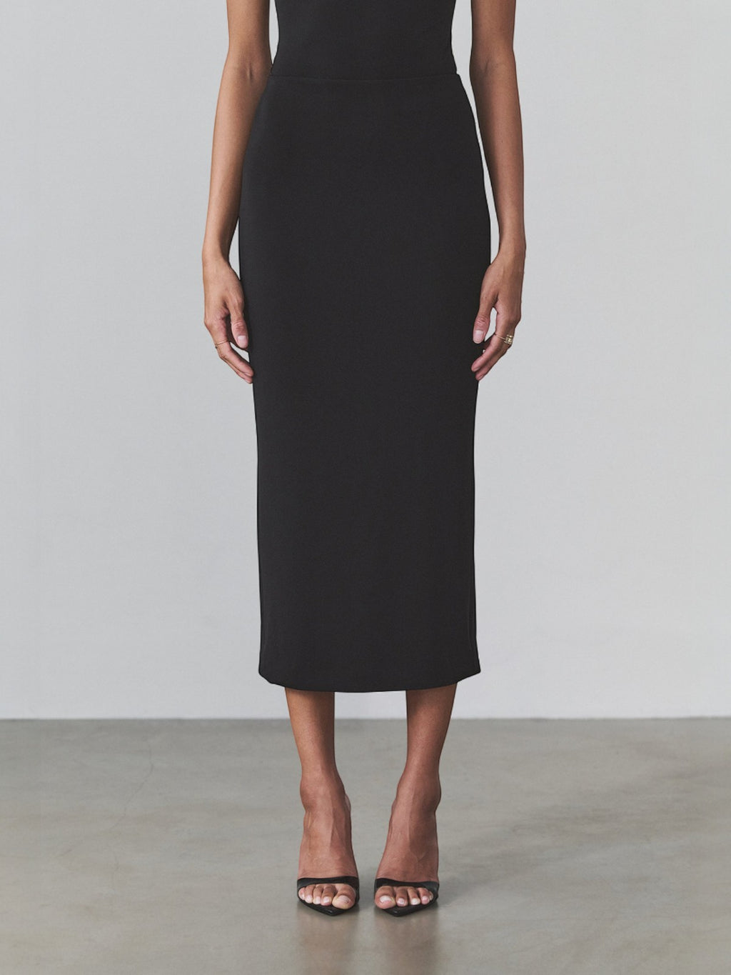 Natalia Midi Skirt | Black