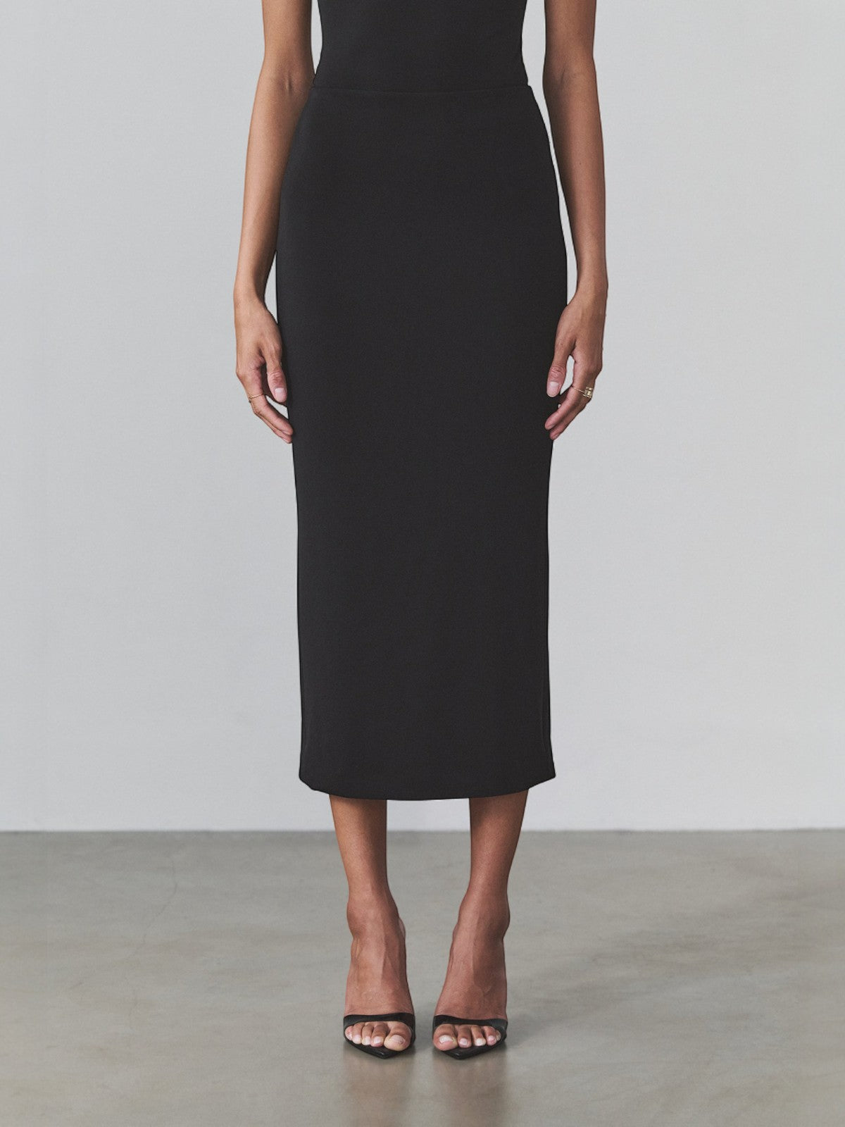 Natalia Midi Skirt | Black