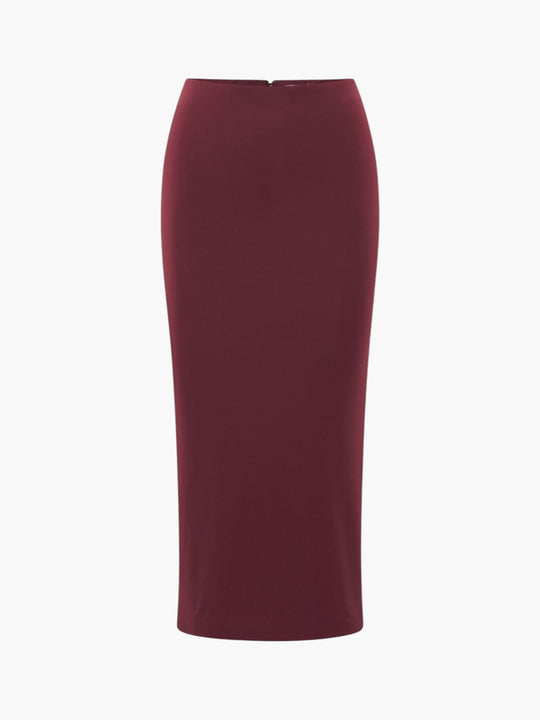 Natalia Midi Skirt | Burgundy