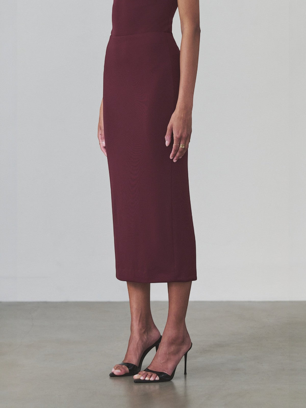 Natalia Midi Skirt | Burgundy Natalia Midi Skirt | Burgundy