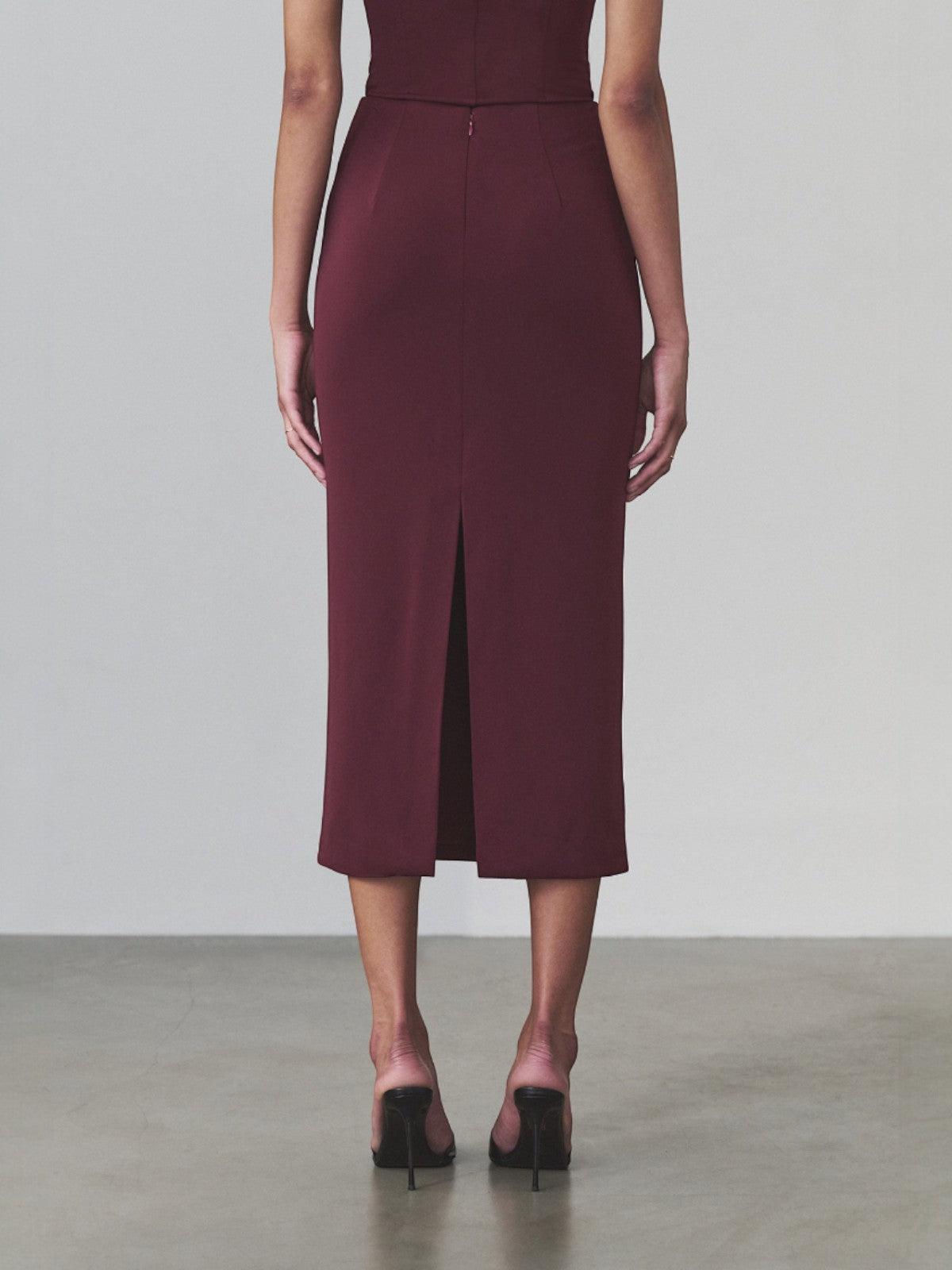 Natalia Midi Skirt | Burgundy Natalia Midi Skirt | Burgundy
