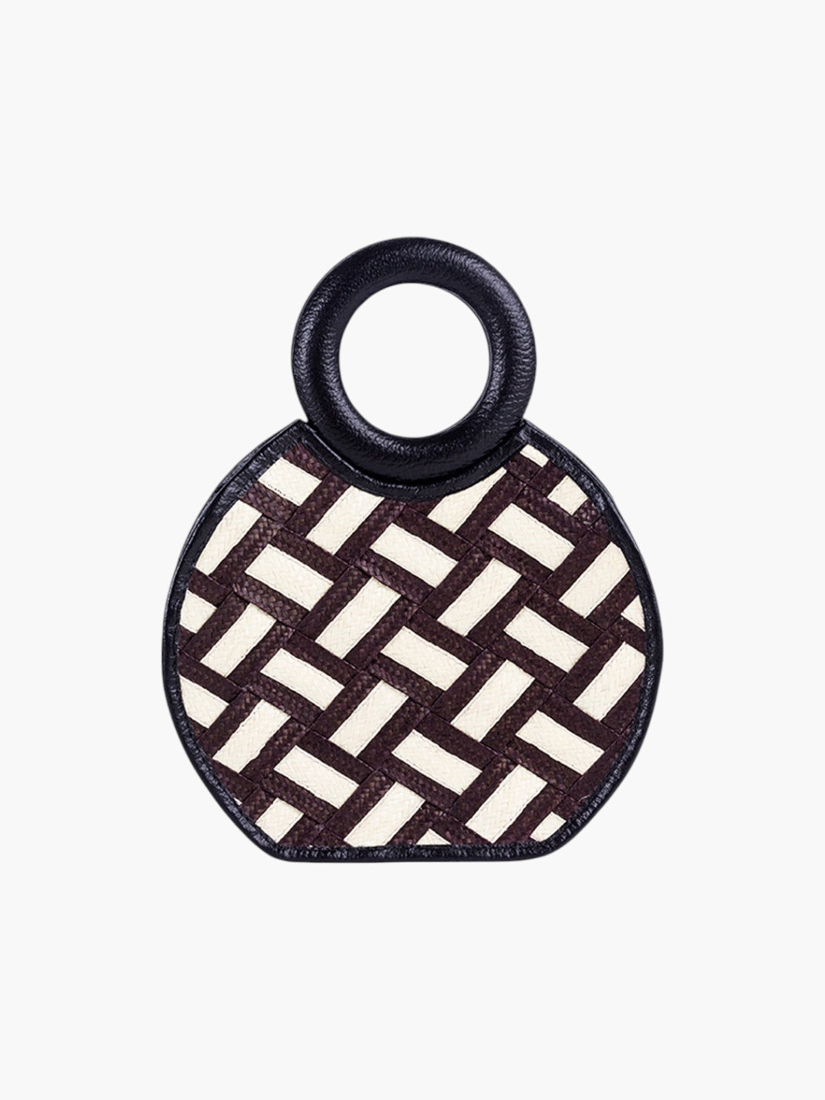 Zenú Braid in Raffia and Leather | Black Zenú Braid in Raffia and Leather | Black