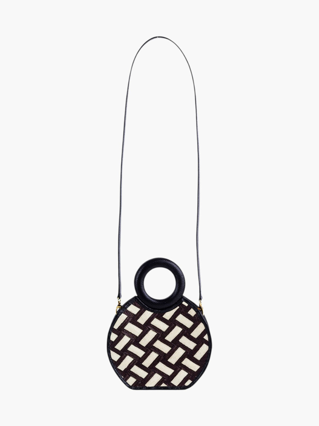 Zenú Braid in Raffia and Leather | Black
