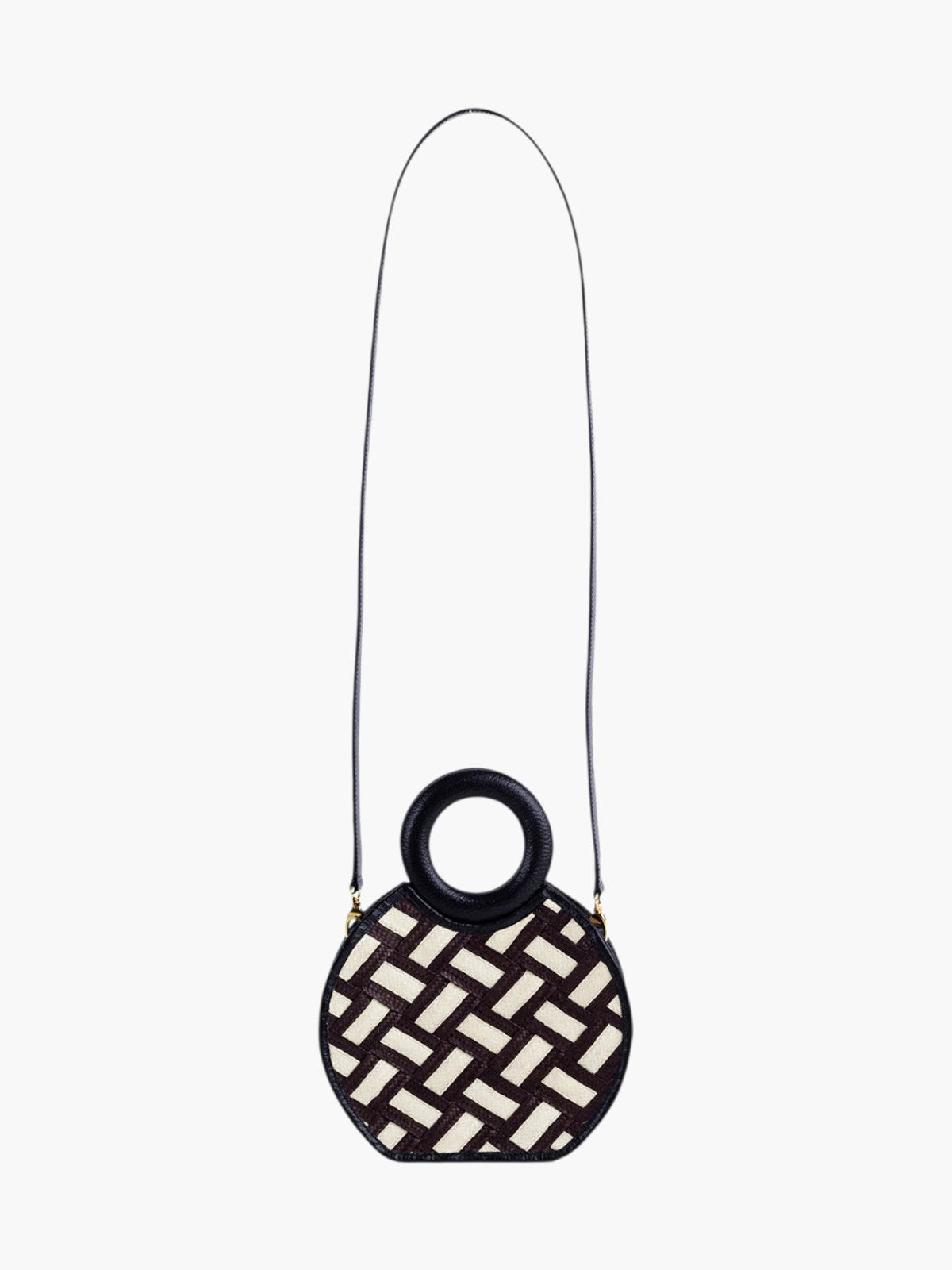 Zenú Braid in Raffia and Leather | Black