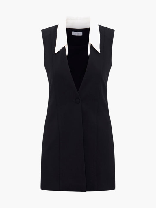 Sercan Mini Vest Dress | Black
