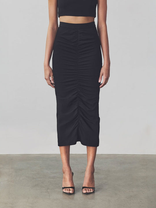 Serena Midi Skirt | Black