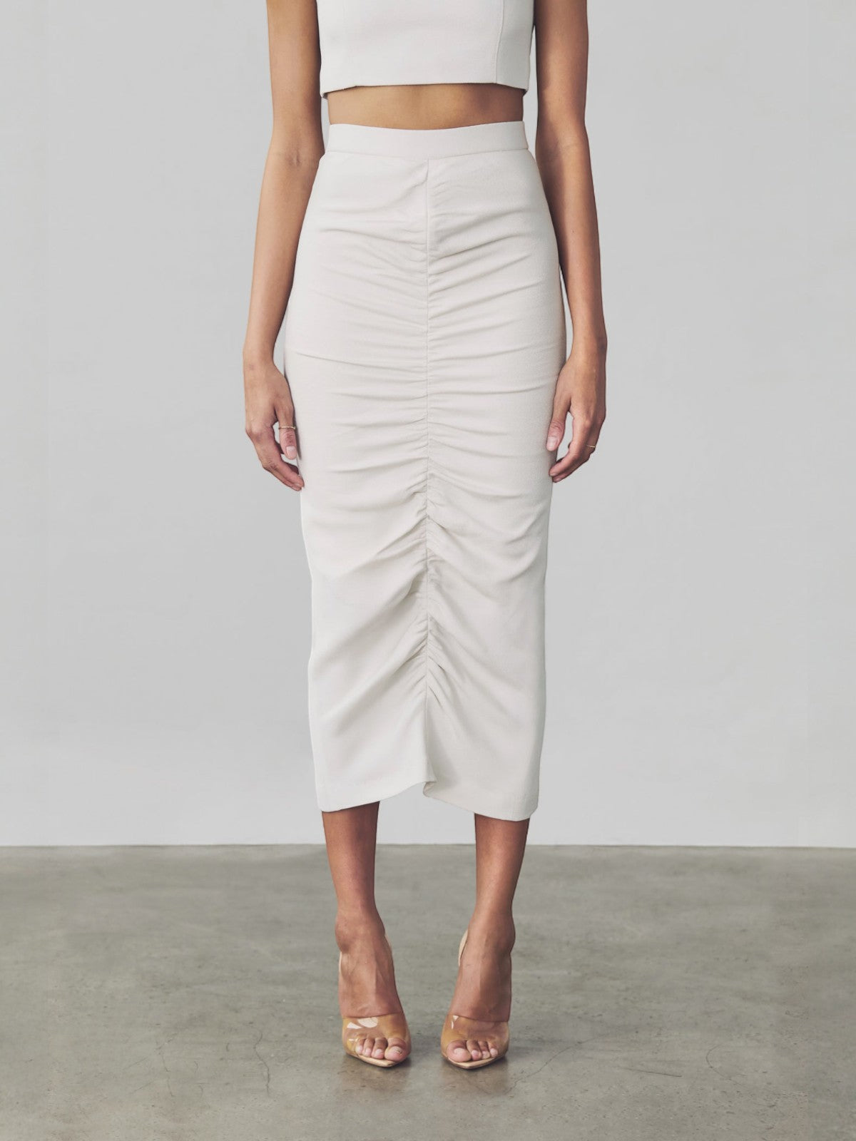 Serena Midi Skirt | Bone Serena Midi Skirt | Bone