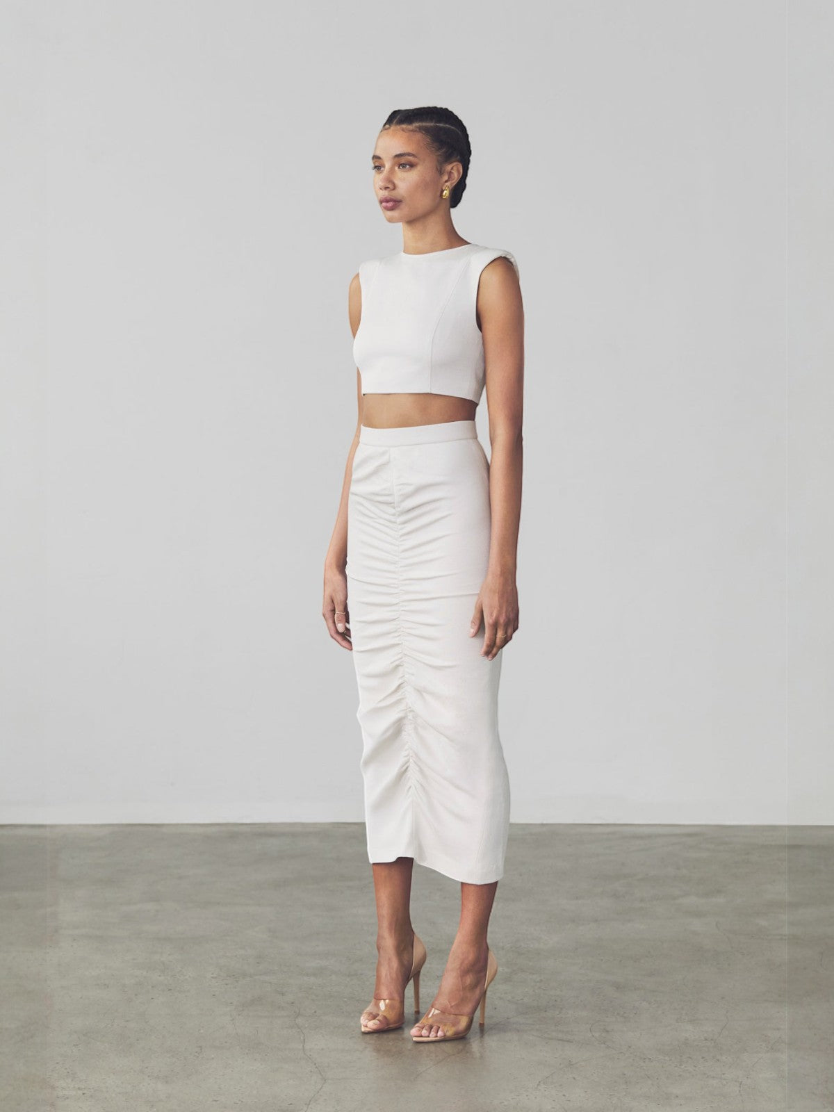 Serena Midi Skirt | Bone Serena Midi Skirt | Bone