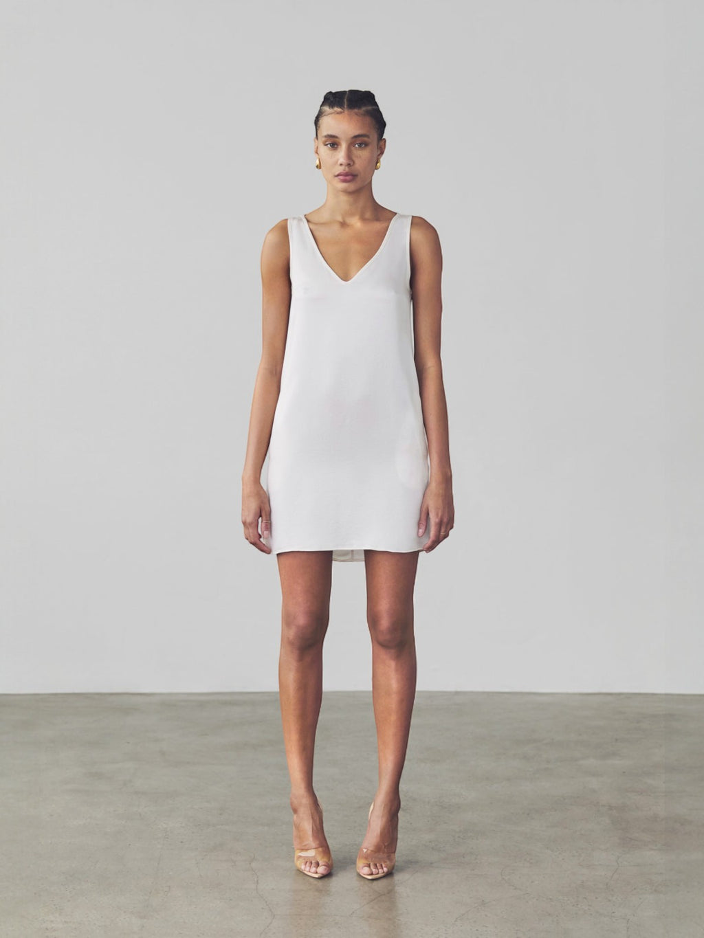 Stella Shift Dress | White