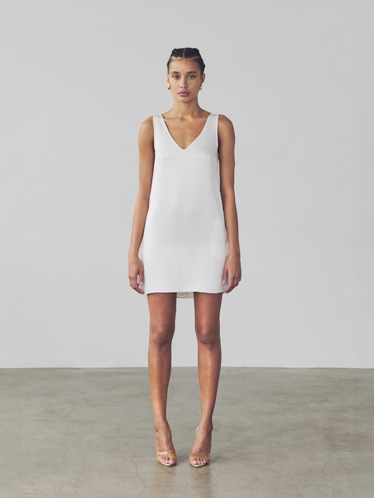 Stella Shift Dress | White