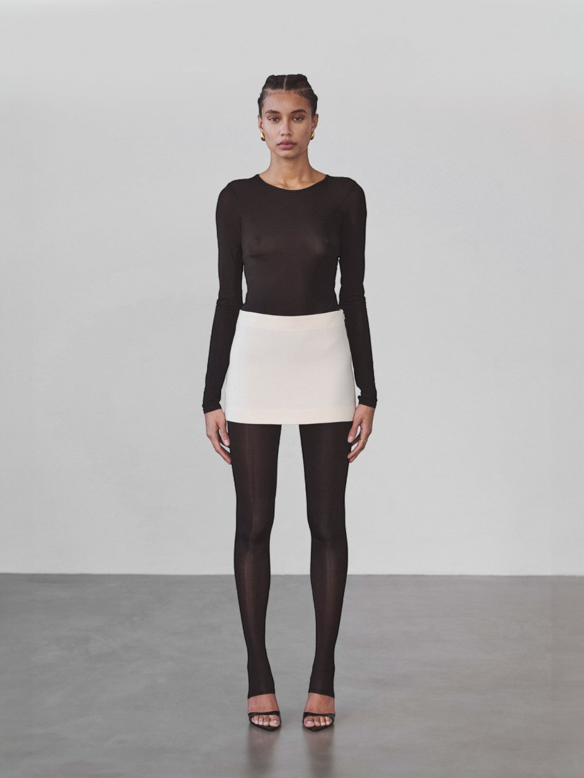 Veronica Micro Mini Skirt | Ivory Veronica Micro Mini Skirt | Ivory