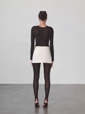 Veronica Micro Mini Skirt | Ivory Veronica Micro Mini Skirt | Ivory