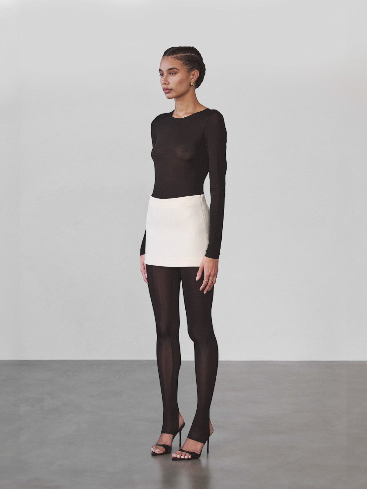 Veronica Micro Mini Skirt | Ivory Veronica Micro Mini Skirt | Ivory