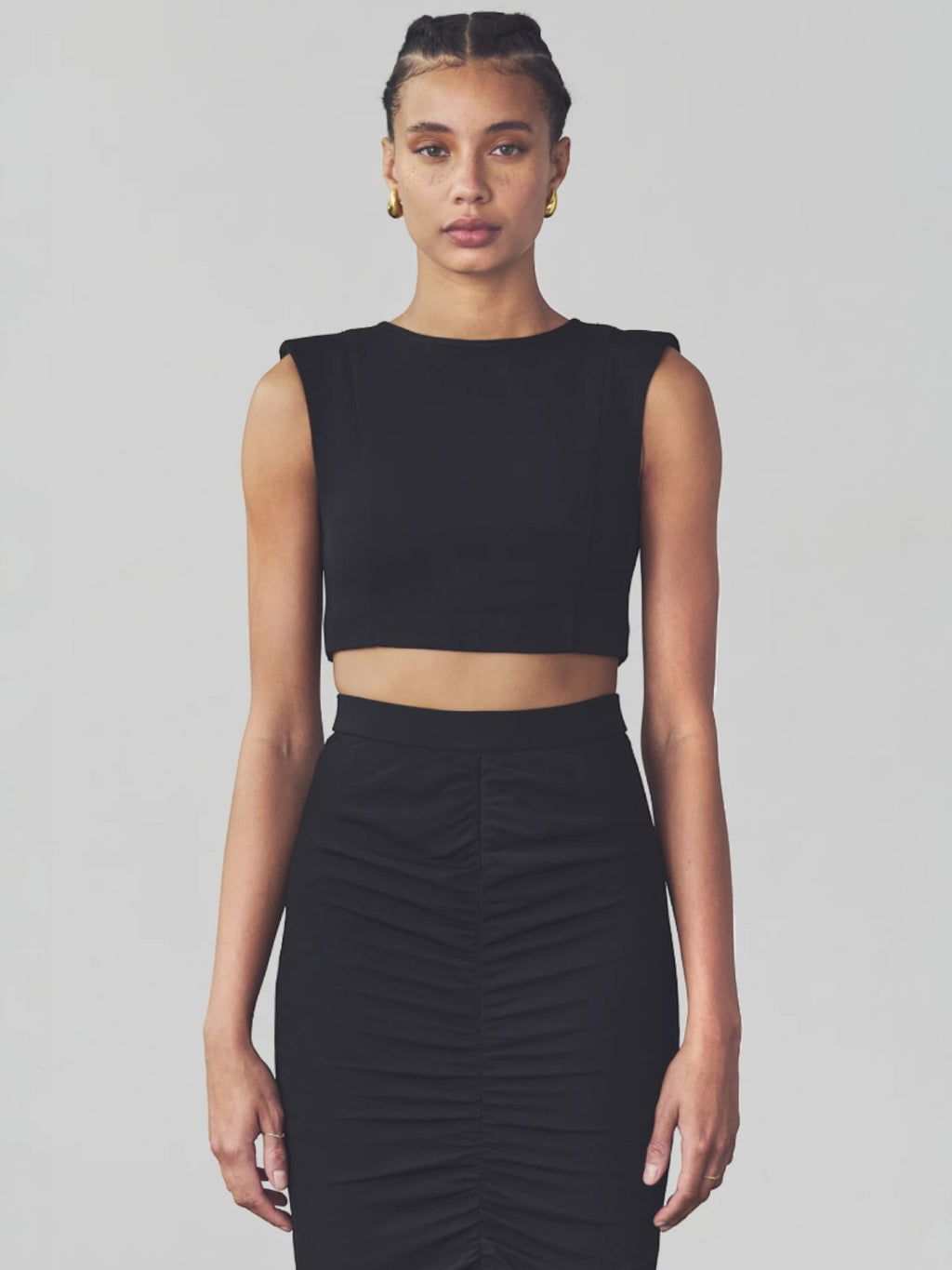 Yasemin Crop Top | Black