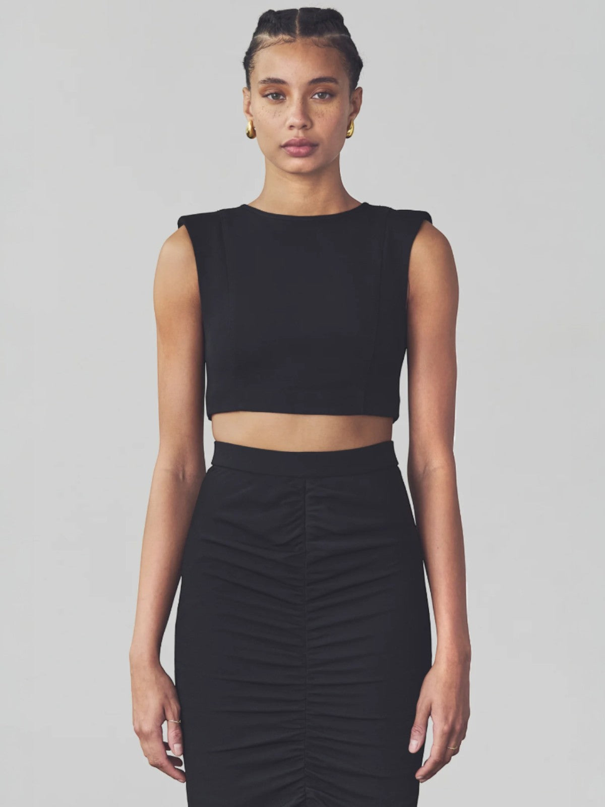 Yasemin Crop Top | Black