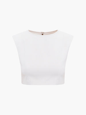 Yasemin Crop Top | Bone Yasemin Crop Top | Bone