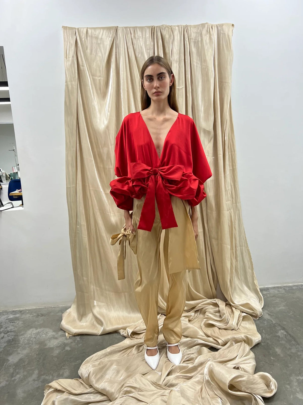 Aurelina Silk Top | Red Aurelina Silk Top | Red