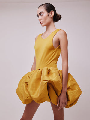 Cienaga Mini Dress | Yellow Gold Cienaga Mini Dress | Yellow Gold