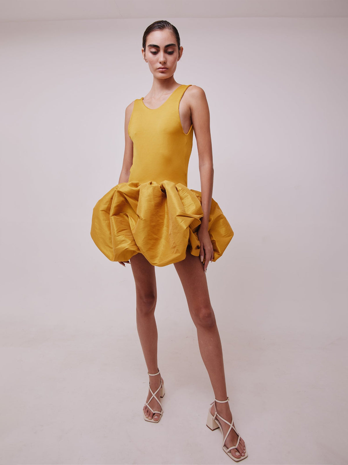 Cienaga Mini Dress | Yellow Gold