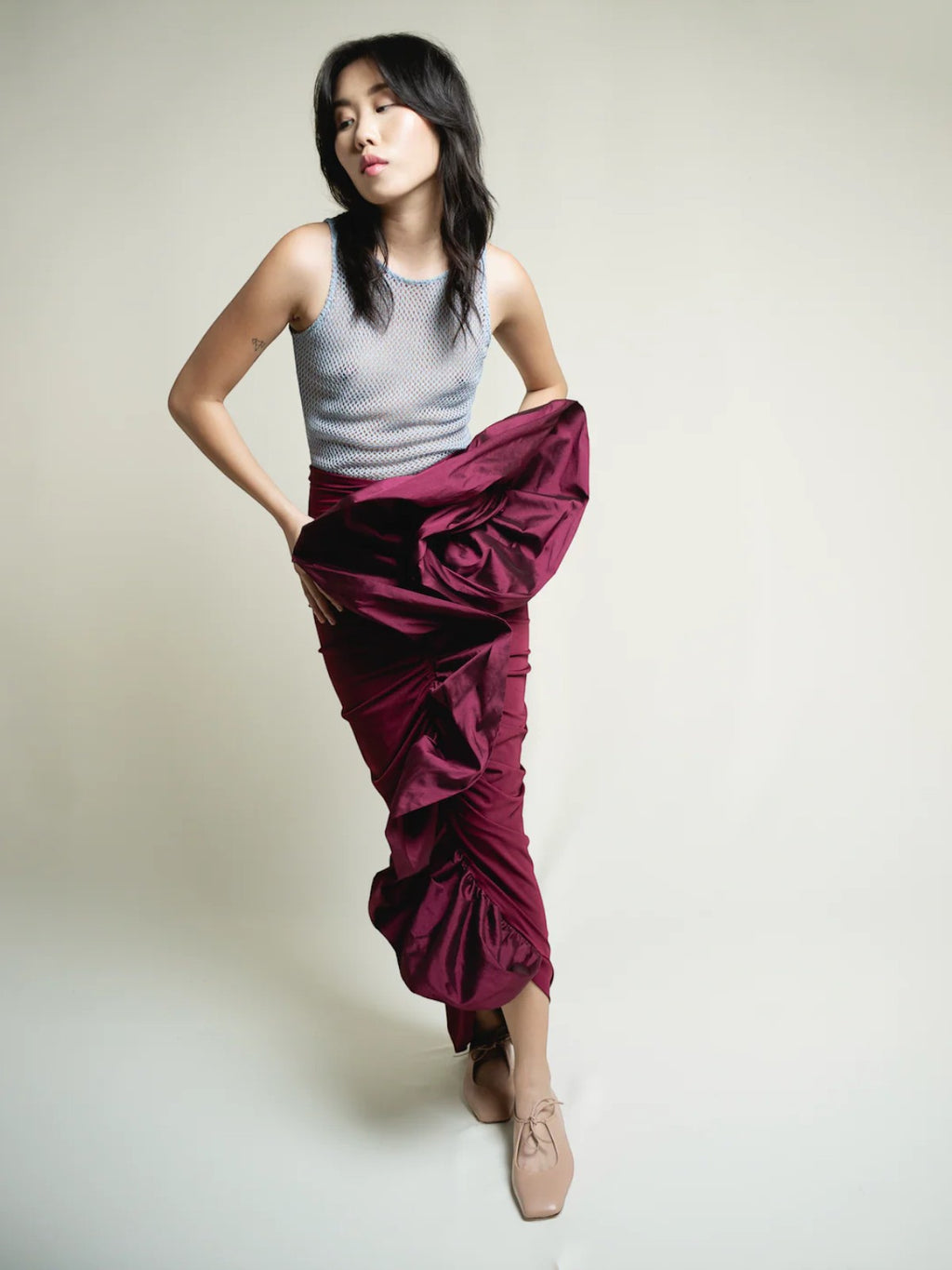 Isla Lola Skirt | Burgundy