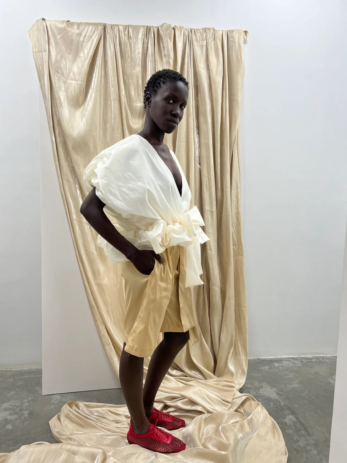 Aurelina Silk Top | Off White Aurelina Silk Top | Off White