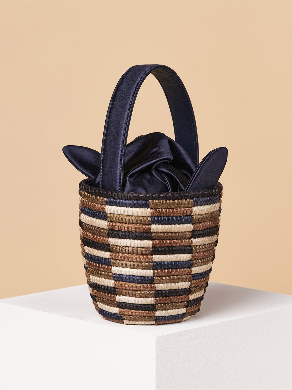 Knot Party Pail | Navy/Checkerboard
