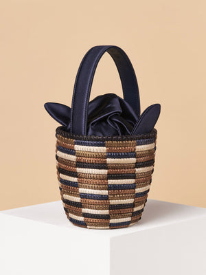 Knot Party Pail | Navy/Checkerboard Knot Party Pail | Navy/Checkerboard