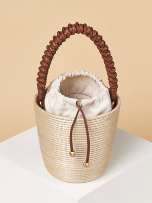 Woven Handle Lunchpail | Papyrus Woven Handle Lunchpail | Papyrus
