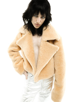 Alanis Shearling Jacket | Beige Alanis Shearling Jacket | Beige