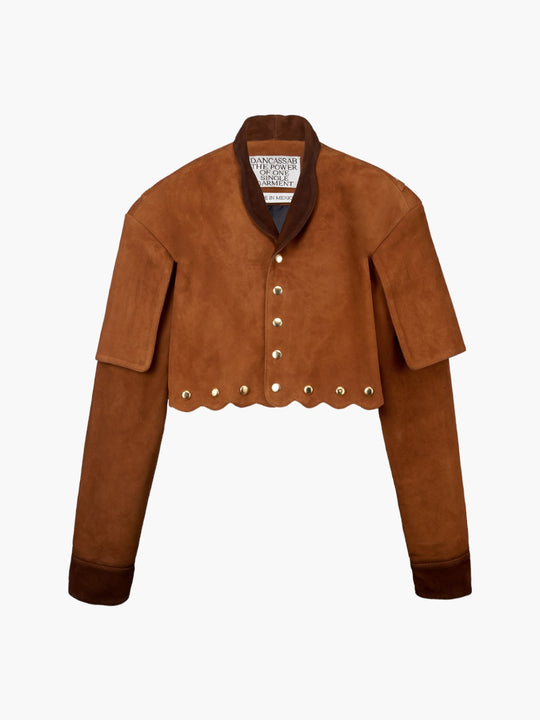 Amadea Suede Cropped Jacket