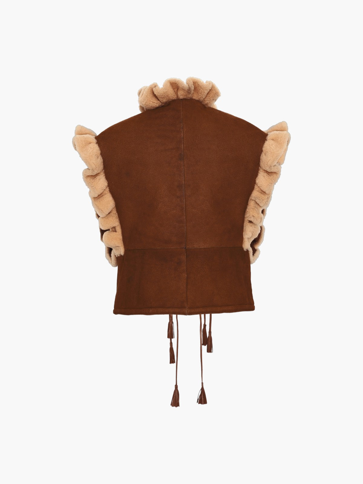 Cerezo Suede & Shearling Vest | Brown Cerezo Suede & Shearling Vest | Brown