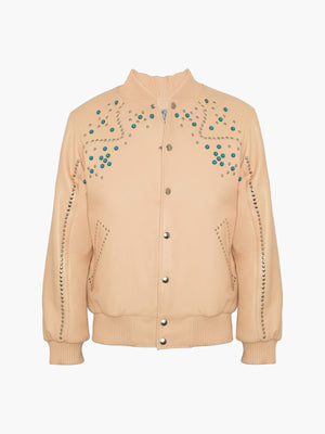 Ennio Leather Jacket | Nude Ennio Leather Jacket | Nude