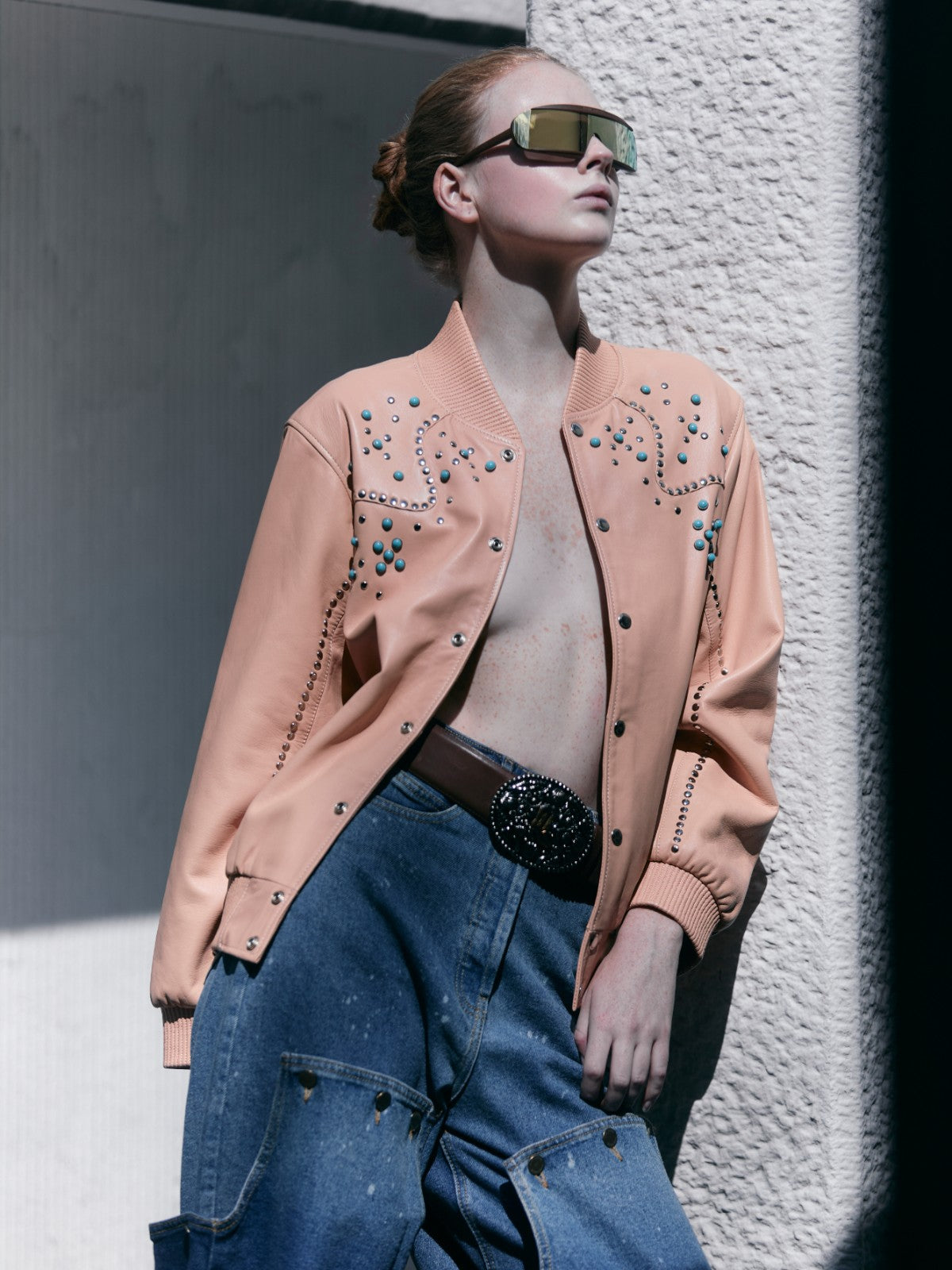 Ennio Leather Jacket | Nude Ennio Leather Jacket | Nude