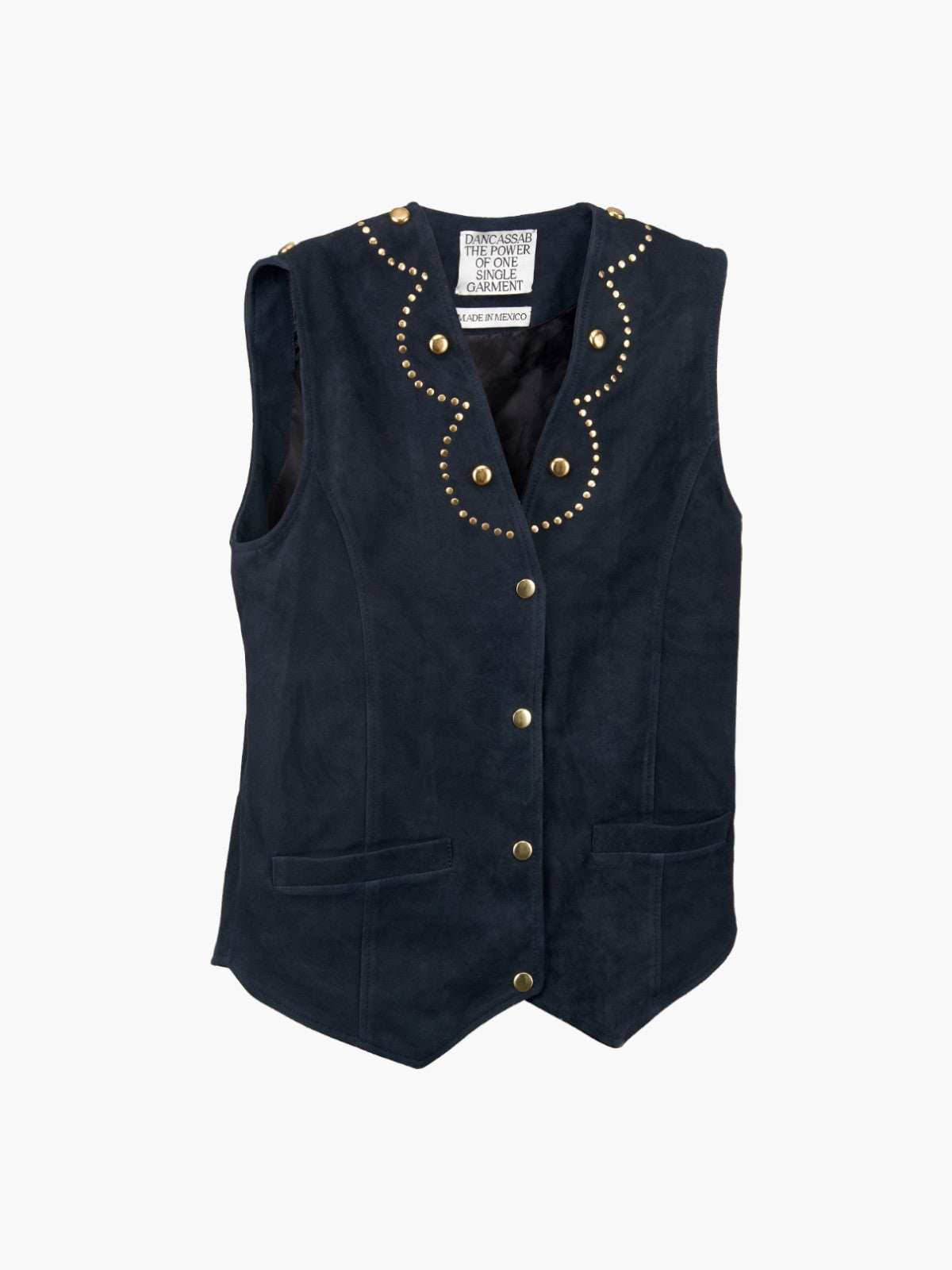 Giorgia Suede Vest | Navy Blue Giorgia Suede Vest | Navy Blue