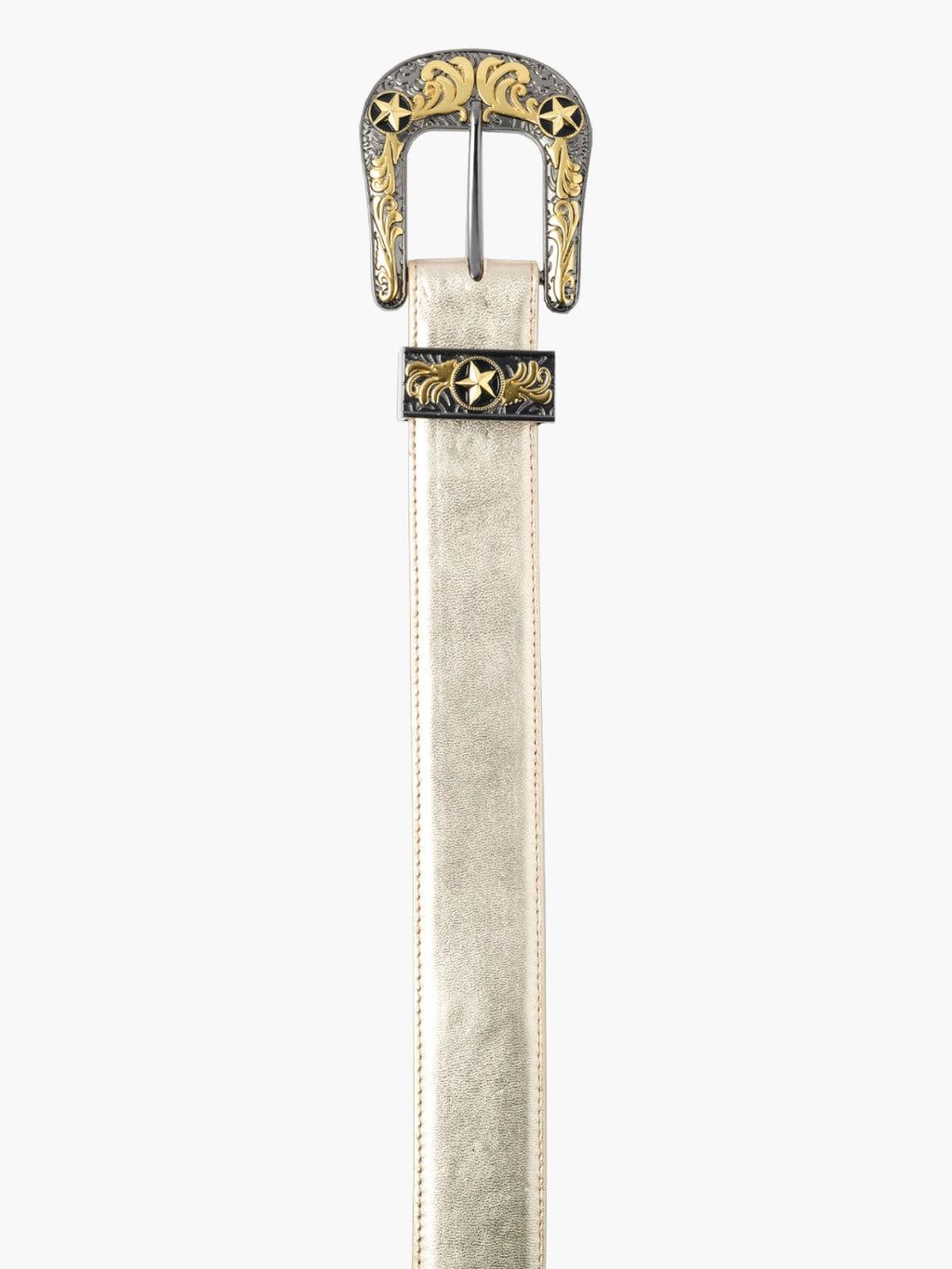 Jenna Leather Belt | Gold