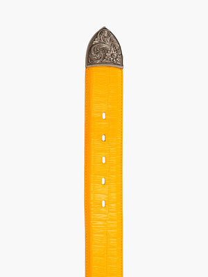 Jenna Leather Belt | Yellow Jenna Leather Belt | Yellow