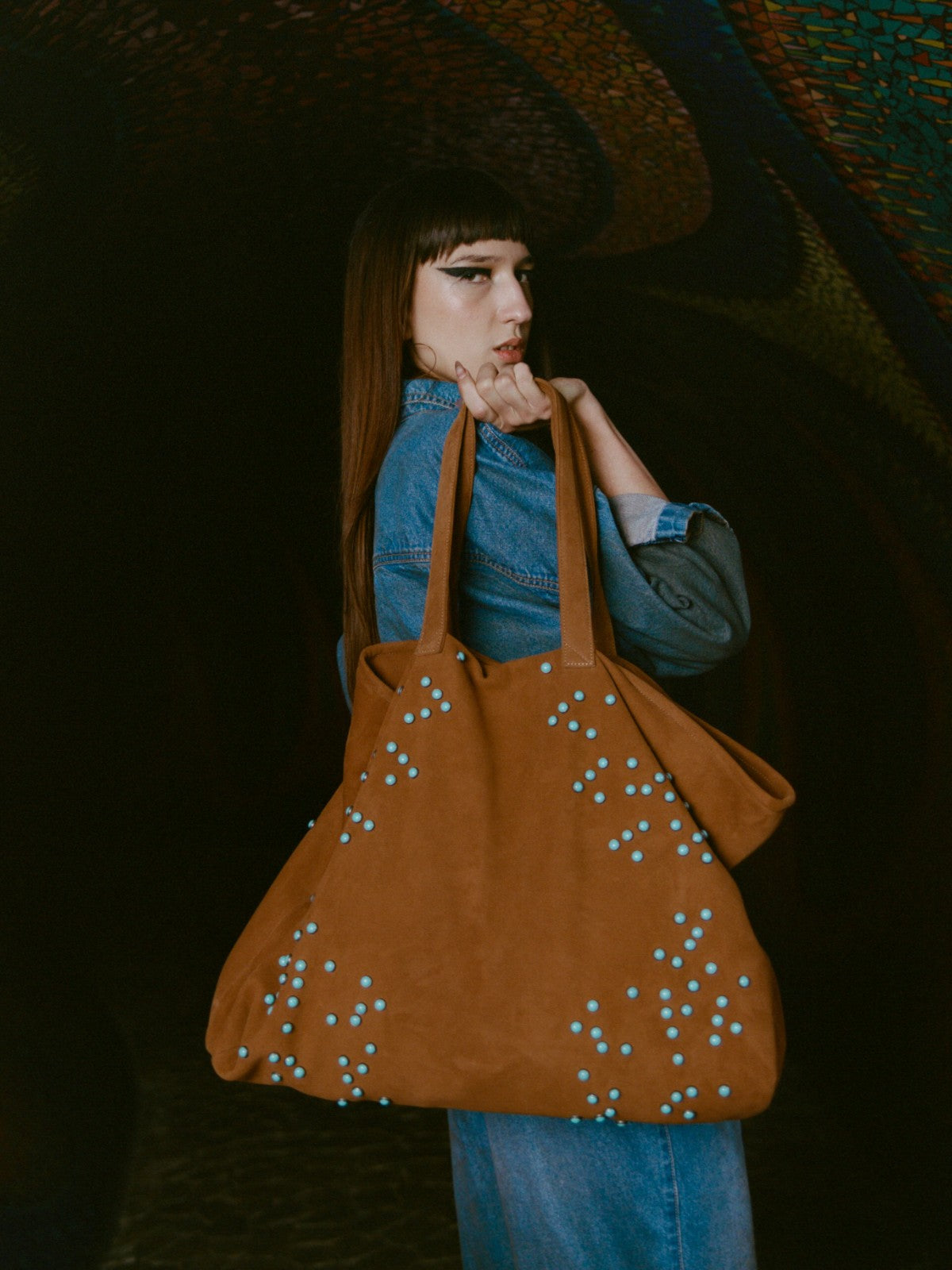 Miranda Suede Tote Bag