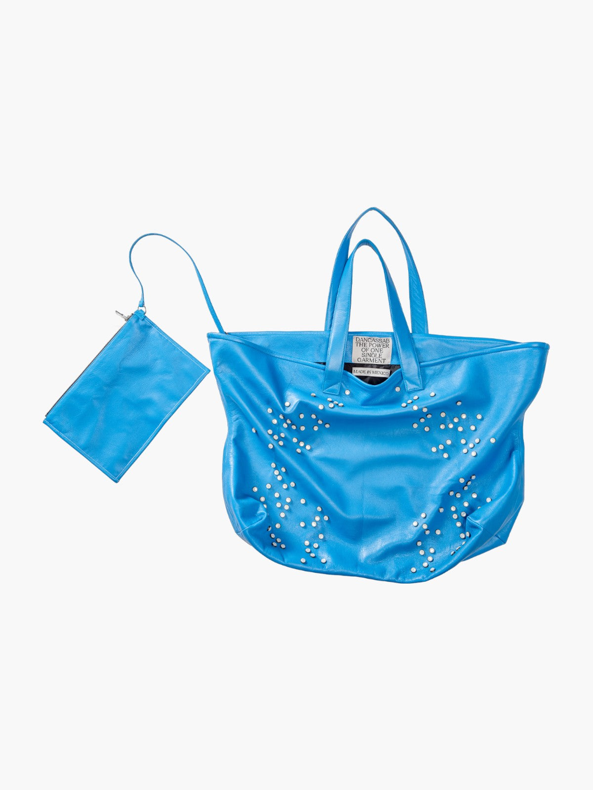 Miranda Leather Tote Bag | Blue Miranda Leather Tote Bag | Blue