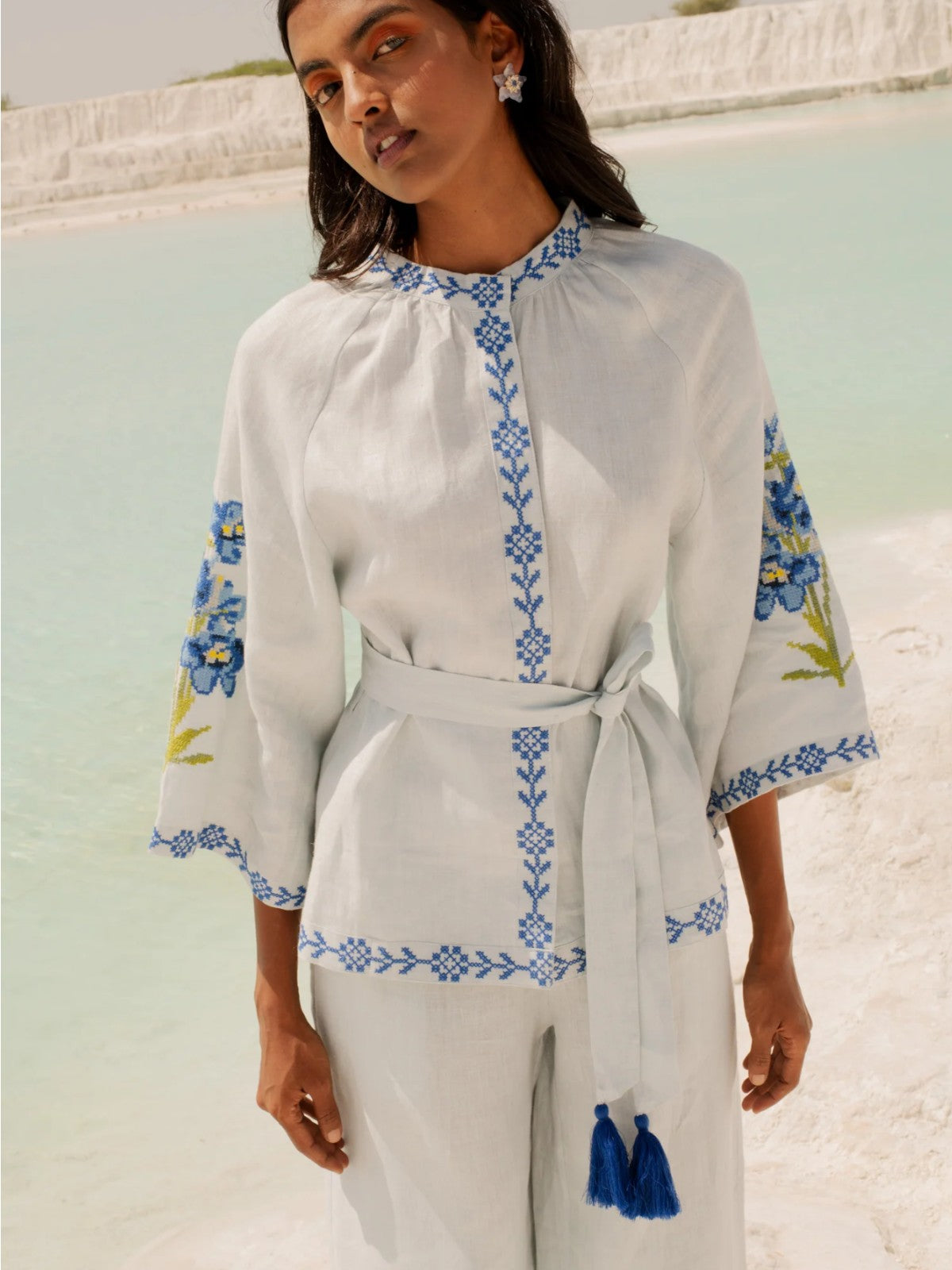 Linen Set | Blue Linen Set | Blue