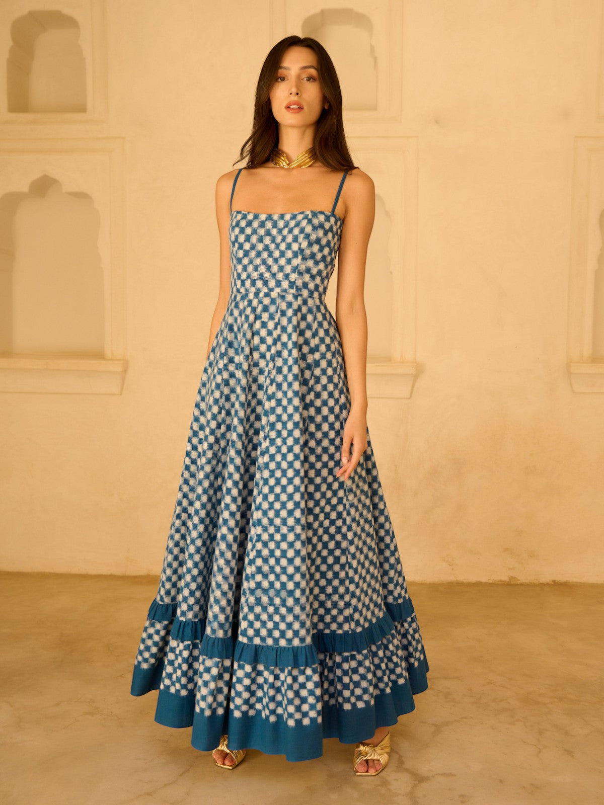 Checkmate Dress | Blue