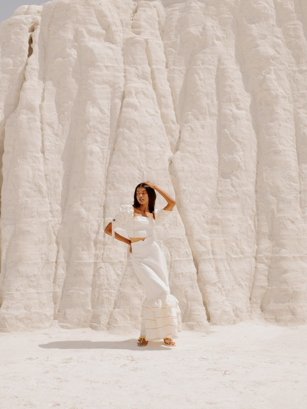 Flamenco Skirt | White