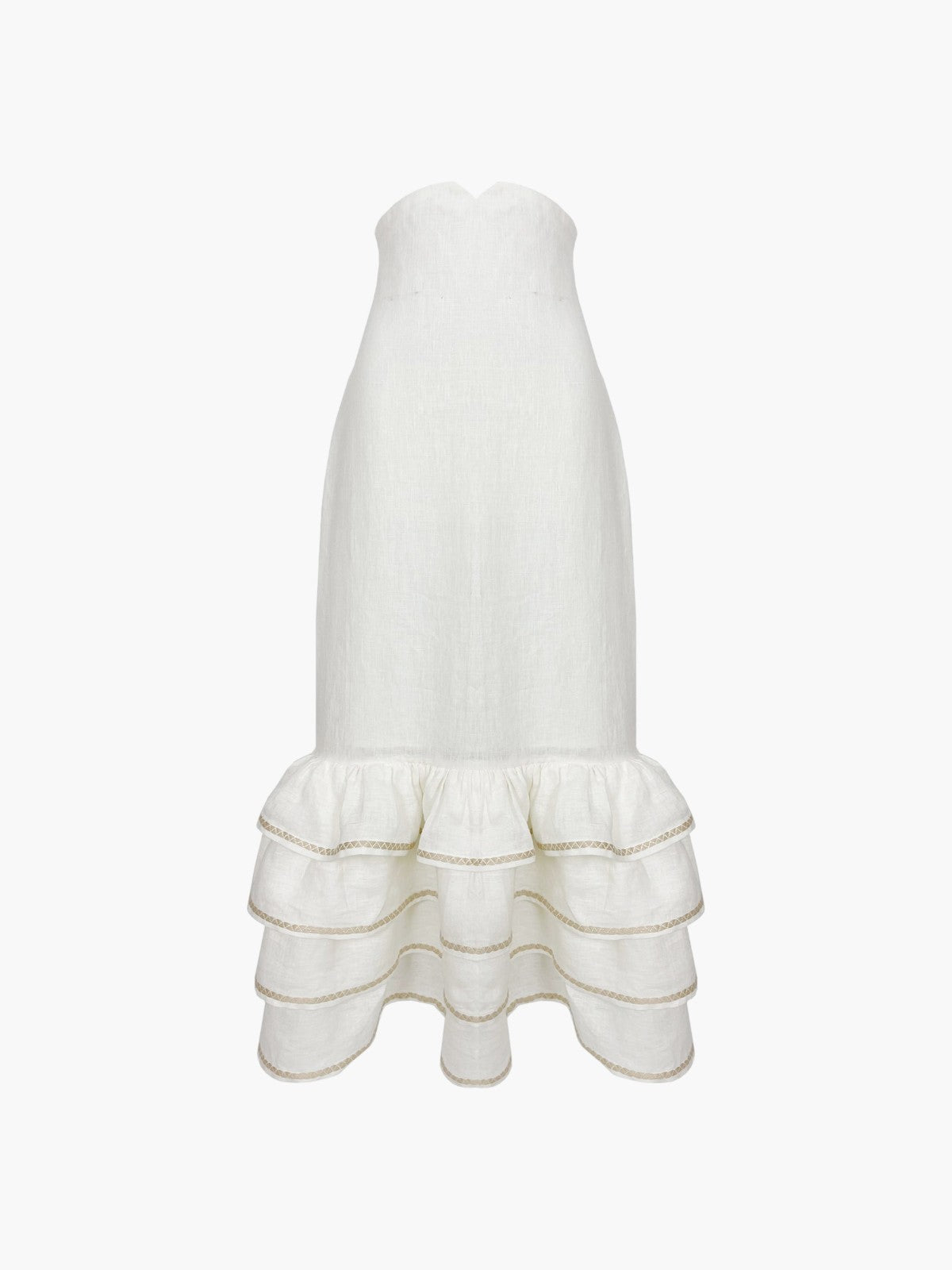 Flamenco Skirt | White Flamenco Skirt | White