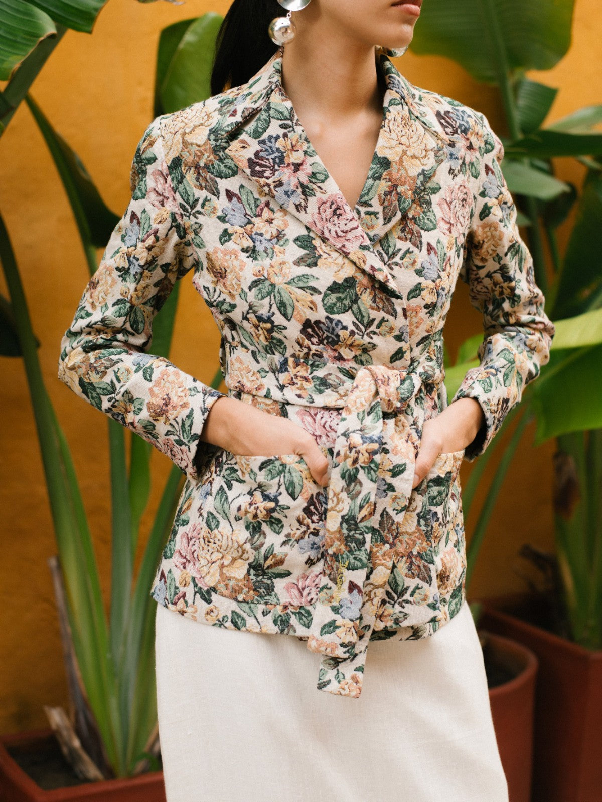 Floral Jacket | White