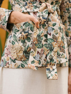 Floral Jacket | White Floral Jacket | White