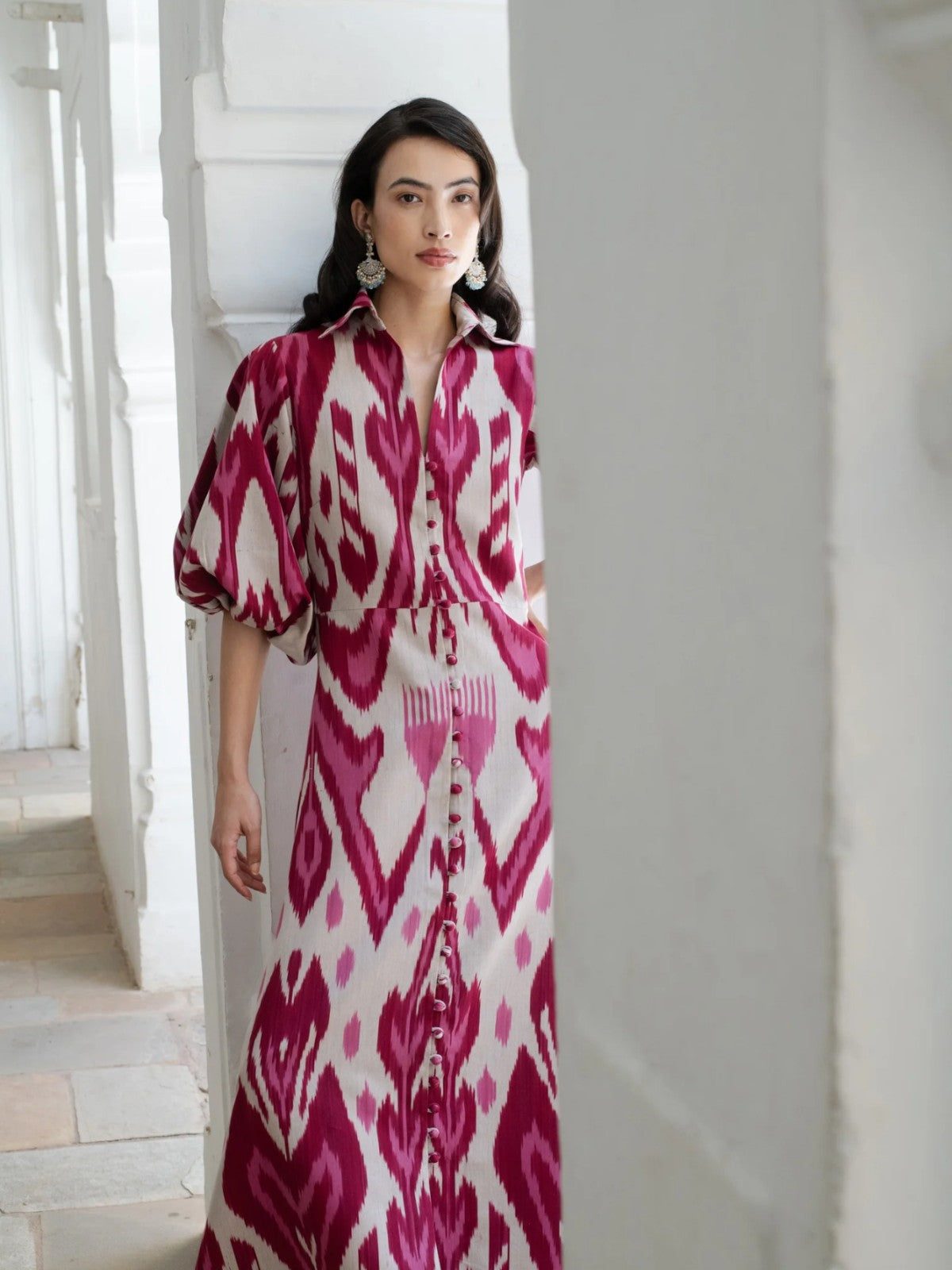 Jodhpur Dress | Burgundy Jodhpur Dress | Burgundy